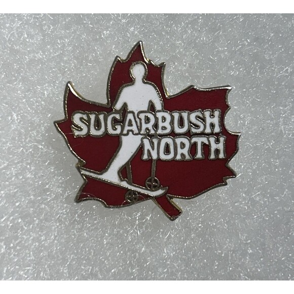 SUGARBUSH North Skiing Enamel Ski Pin VERMONT Resort Travel -Souvenir - Picture 1 of 2